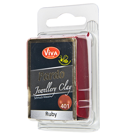 310040160 - ViVa Decor - Polymer Clay, Rubin - Pardo Jewelry Clay