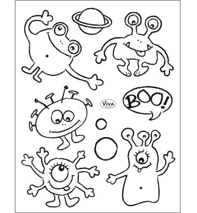 400315400 - ViVa Decor - Kleine Monster - Tampons clear & silicone
