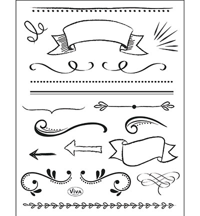400317000 - ViVa Decor - Lettering Elemente - Cadres, Etiquettes, Billets