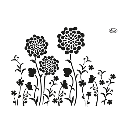 902206600 - ViVa Decor - Blob Paint, Universal-Schablone, Blumenwiese - Blob Paint 90 ml