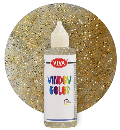 126391212 - ViVa Decor - Glitter Gold/or pailleté - Window Color 90 ml