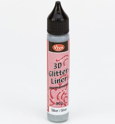 1200.902.01 - ViVa Decor - Silber - 3D-Glitter-Liner 1200.902.01 - ViVa Decor - Silber - 3D-Glitter-Liner