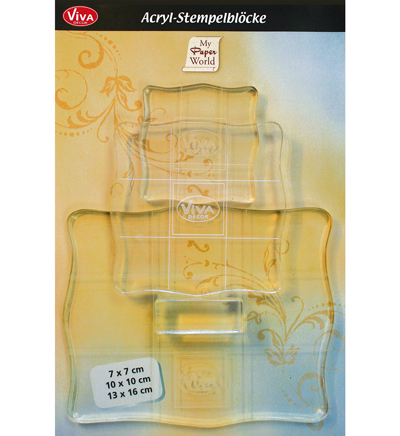 400390100 - ViVa Decor - Lot de blocs acryliques (3) - Acrylic Block 400390100 - ViVa Decor - Lot de blocs acryliques (3) - Acrylic Block