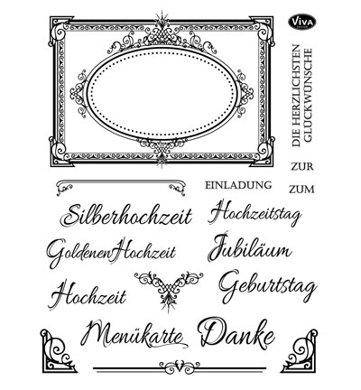 400312400 - ViVa Decor - Anlasse Festlich - Cadres, Etiquettes, Billets