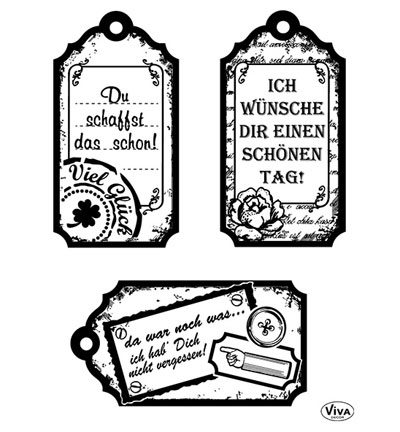 400312800 - ViVa Decor - Tags Gluckwunsch - Cadres, Etiquettes, Billets