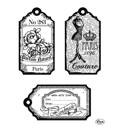400312200 - ViVa Decor - Tags Paris - Cadres, Etiquettes, Billets