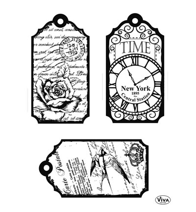 400312300 - ViVa Decor - Tags Time - Cadres, Etiquettes, Billets