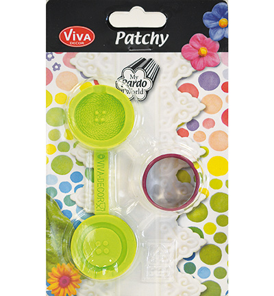 930203400 - ViVa Decor - Patchy Knopf groß mit 1 Ausstanzer - 