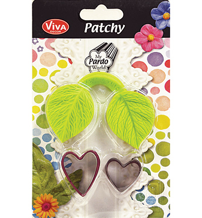9302.038.00 - ViVa Decor - Patchy Herzblatt mit 2 Ausstanzer - Patchy