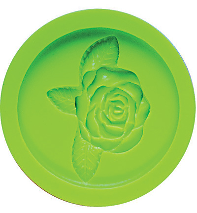 9302.049.00 - ViVa Decor - Rose mit Blatt - Patchy Silikonform