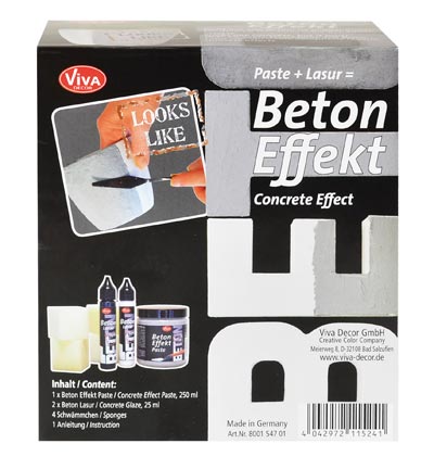 8001.547.01 - ViVa Decor - Beton Effekt Paste / Effet Beron Set - Trenddekor Beton Set