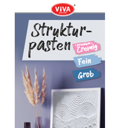 901333510 - ViVa Decor - Flyer, Strukturpaste - Cremig, Fein und Grob - 