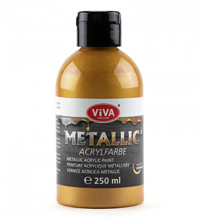 128090909 - ViVa Decor - Metallic Acrylfarbe, Rot-Gold - 