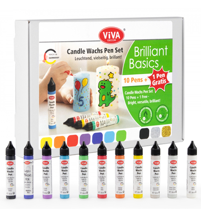 800314100 - ViVa Decor - Candle Wachs Pen Set Brilliant Basics - 