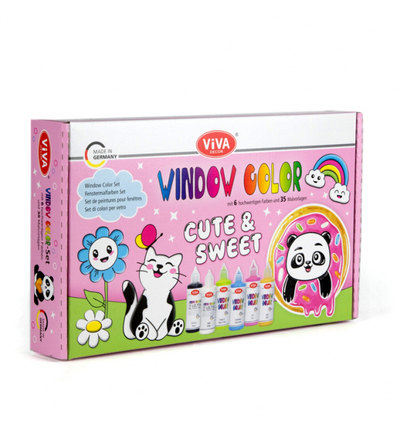 800314600 - ViVa Decor - Viva Window Color Set Cute & Sweet - Viva Window Color Kids Set