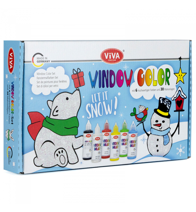 800303700 - ViVa Decor - Viva KIDS Window Color Set Let it snow - Viva Window Color Kids Set
