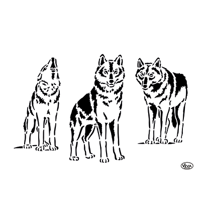 900231100 - ViVa Decor - Wolfsrudel - Pochoirs