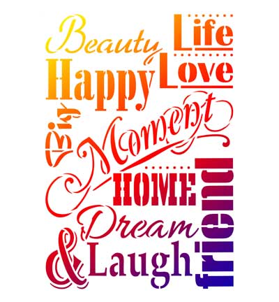 900278400 - ViVa Decor - Life Love Laugh - Textes