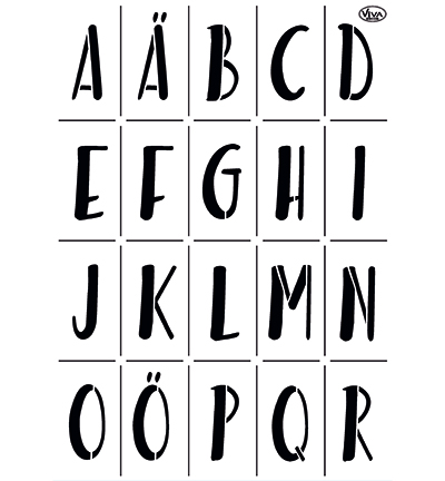 900290200 - ViVa Decor - Alphabet moderne 2 pieces - 