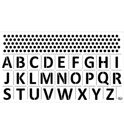 900290300 - ViVa Decor - Alphabet 2 pieces Nom Frontiere - Pochoirs
