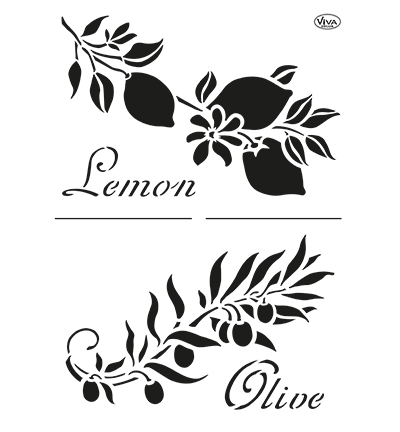 902202600 - ViVa Decor - Zitrone & Olive/ Citron & Olive - Fleurs