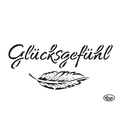 902204000 - ViVa Decor - Glücksgefühl - Pochoirs