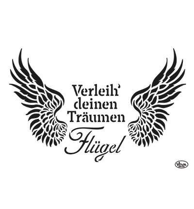902205300 - ViVa Decor - Verleih Deinen Träumen Flügel - Pochoirs