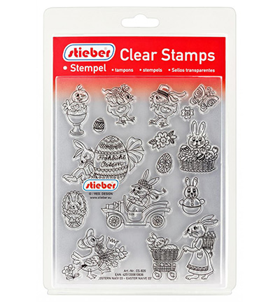CS-826 - Stieber Stempeln - Easter Naive nr.03 - Printemps, Pâques