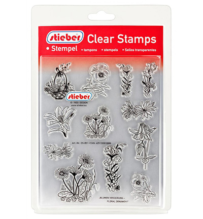 CS-851 - Stieber Stempeln - Floral Ornament - 