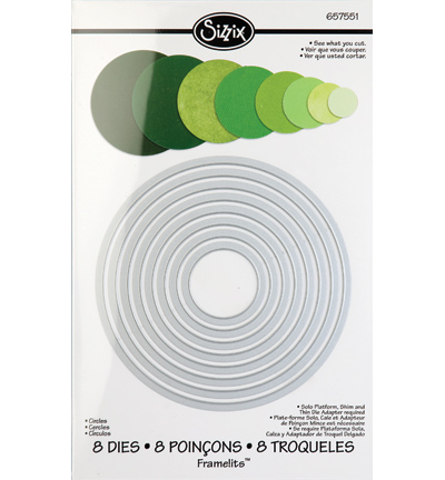 657551 - Sizzix - (8) Circles - Framelits