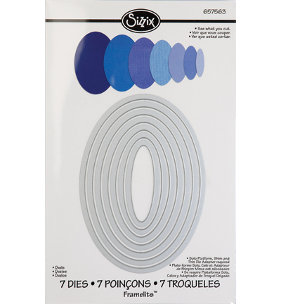 657563 - Sizzix - (7) Ovals - Framelits