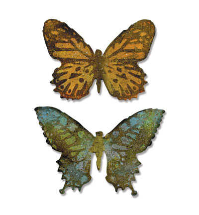 660236 - Sizzix - Butterfly Duo - Tim Holtz - Bigz Texture Fades