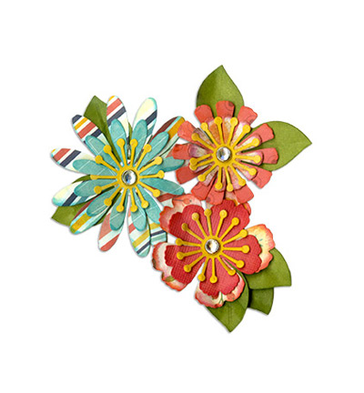 661097 - Sizzix - Mix & Match Flowers - Thinits Die Set