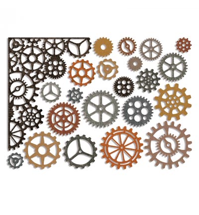661184 - Sizzix - Gearhead - Tim Holtz - Thinlits