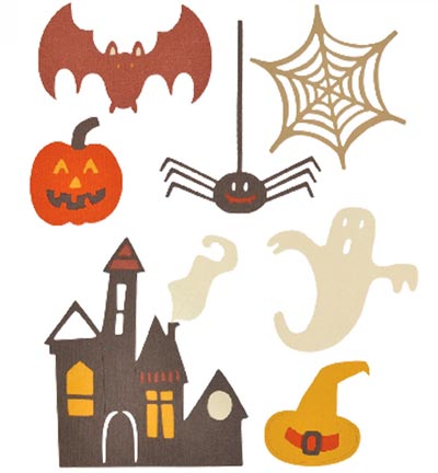 661325 - Sizzix - Spooky Halloween Set - Thinits Die Set