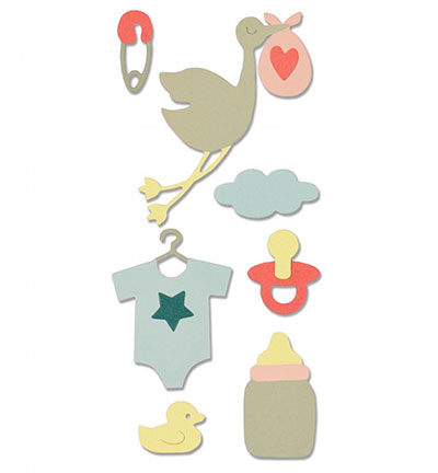 661704 - Sizzix - New Baby - Thinits Die Set