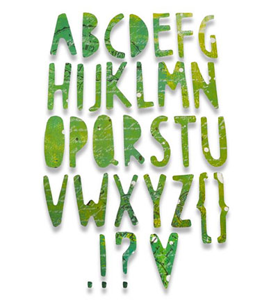 662667 - Sizzix - Paper Cuts Alphabet - ThinLits