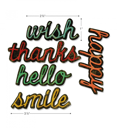 662685 - Sizzix - Cut Words #2 - Tim Holtz - Thinlits