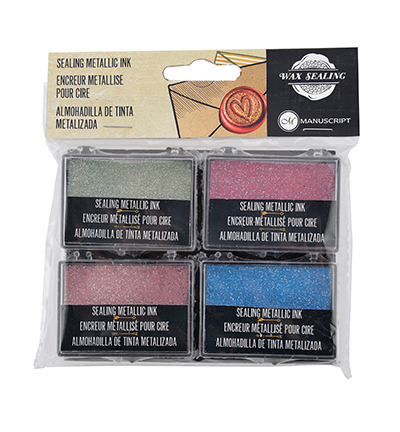 MSH762IKPSET - Manuscript - Metallic Ink Pad Set of 4 Colours - Sealing Metallic Ink Pads MSH762IKPSET - Manuscript - Metallic Ink Pad Set of 4 Colours - Sealing Metallic Ink Pads