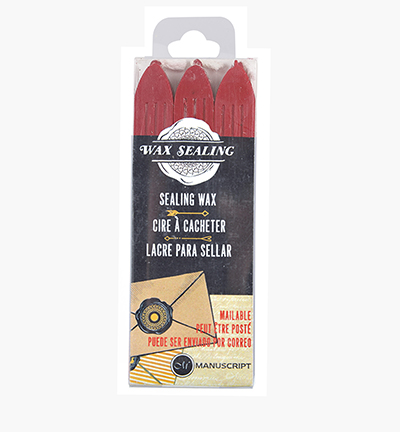 MSH7633RW - Manuscript - Red - Sealing Gun Wax with Wick