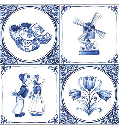 13306680 - Ambiente - Holland - Serviettes – Bleu