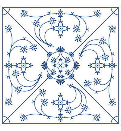 13307275 - Ambiente - Indisch blau - Serviettes – Bleu