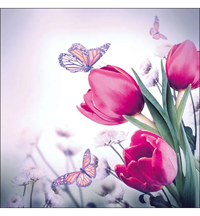 13309265 - Ambiente - Butterfly & tulips - 