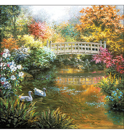 13315615 - Ambiente - White swans - Serviettes – Automne