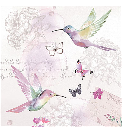 13315895 - Ambiente - Pale hummingbirds - Serviettes – Général