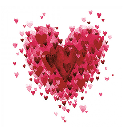 13317080 - Ambiente - Heart of hearts red - Serviettes – Saint-Valentin