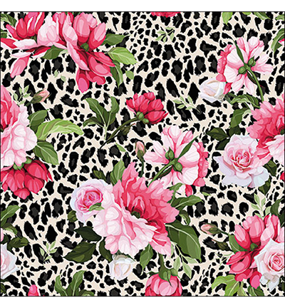 13317580 - Ambiente - Roses on leopard print - Serviettes – Général