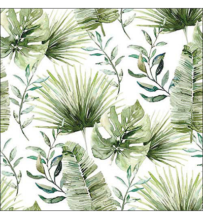 13318215 - Ambiente - Jungle leaves white - 