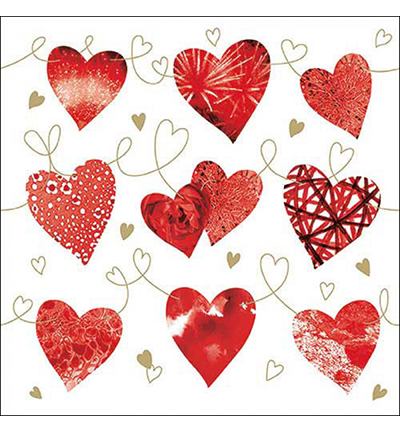 13318220 - Ambiente - Ten hearts - Serviettes – Saint-Valentin