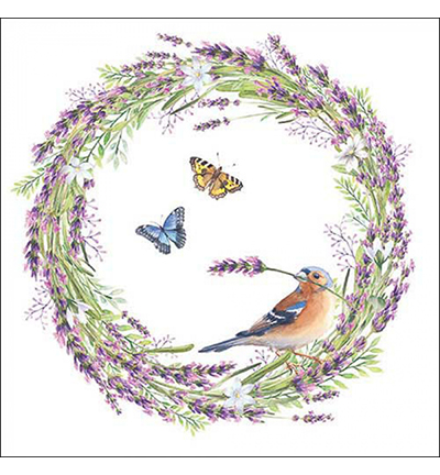 13318405 - Ambiente - Chaffinch white - Serviettes – Été